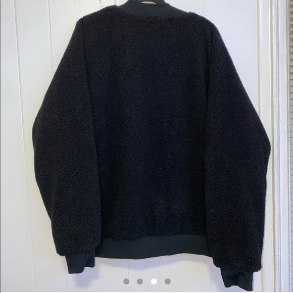 Faux Shearling Bomber Jacket - Picture 3 of 4